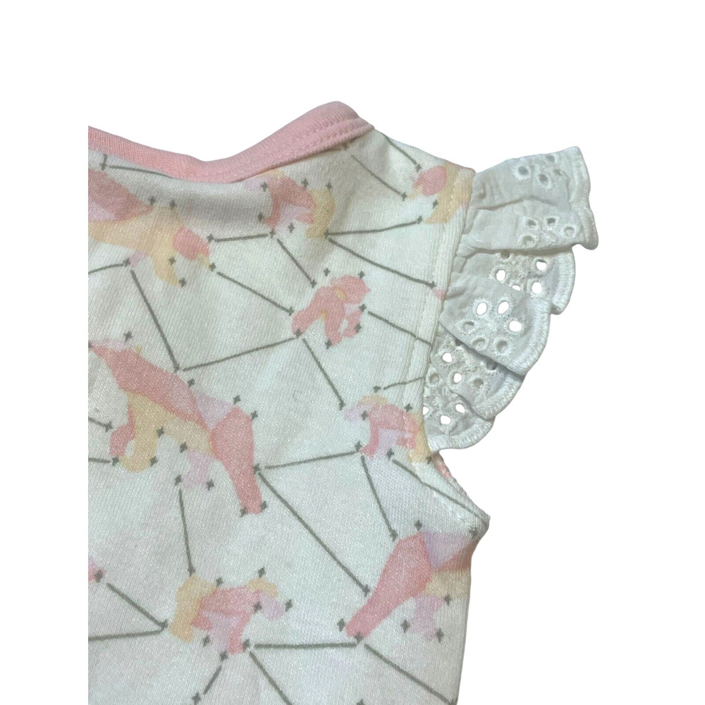 Jaime King For Sapling Girls Galaxy Bear Pink Lace Bodysuit Size 0-3M NWT - Picture 7 of 10